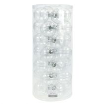 Artikel Weihnachtskugel Glas Ø6cm klar 24 St