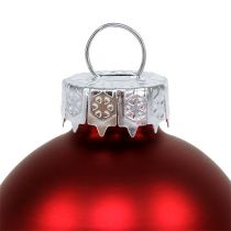 Artikel Weihnachtskugel Glas Ø6cm Rot Mix 24St