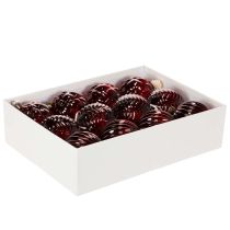Artikel Weihnachtskugeln Glas Rot 8cm 12St