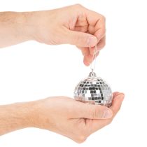 Artikel Weihnachtskugel Deko Spiegelkugel zum Aufhängen 7cm 6St