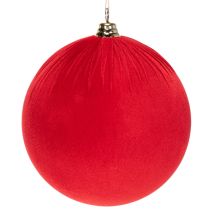 Artikel Weihnachtskugel Samt Rot Große Deko-Kugel zum Aufhängen 25cm 2St
