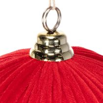 Artikel Weihnachtskugel Samt Rot Große Deko-Kugel zum Aufhängen 25cm 2St