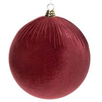 Artikel Christbaumkugel Samt Rot Groß zum Hängen 25cm 2St