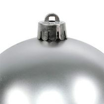 Weihnachtskugel Silber Ø10cm 4St