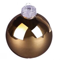 Artikel Weihnachtskugeln Gold Braun Mix Glaskugeln Ø7,5cm 12 St