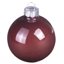 Artikel Weihnachtskugeln Gold Braun Mix Glaskugeln Ø7,5cm 12 St