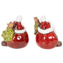 Artikel Weihnachtsmann Figur mit Tannenbaum Dekoration 7cm 2St