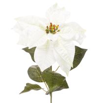 Artikel Weihnachtsstern künstlich Weiß Großer Blütenzweig Dekoration 65cm 2St