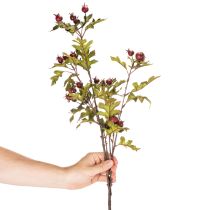 Artikel Künstlicher Zweig Weißdorn mit roten Beeren Dekoration 110cm