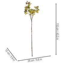 Artikel Künstlicher Zweig Weißdorn mit roten Beeren Dekoration 110cm