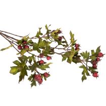Artikel Künstlicher Zweig Weißdorn mit roten Beeren Dekoration 110cm