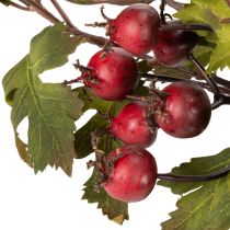 Artikel Künstlicher Zweig Weißdorn mit roten Beeren Dekoration 110cm