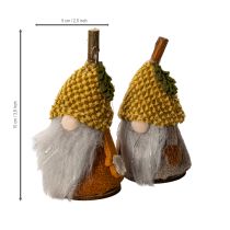 Artikel Wichtel Figur Set mit Strickmütze Eichel 10cm 6St