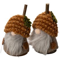 Artikel Wichtel Figur Set mit Strickmütze Eichel 10cm 6St