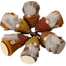Artikel Wichtel Figur Set mit Strickmütze Eichel 10cm 6St