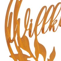 Artikel Willkommensschild Metall Deko Edelrost Dekoring Ø37cm