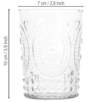 Artikel Windlicht Glas Kerzenglas Teelichthalter Glas Ø7,5cm H10cm