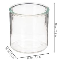 Artikel Glaszylinder Vase transparent vielseitig einsetzbar 10cm 3St
