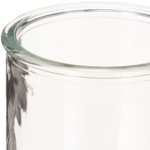 Artikel Glaswindlicht rund klares Glas Teelichthalter 8cm 3St