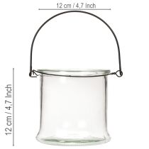 Artikel Windlicht Glas zum Hängen Ø12cm H12,5cm 2St