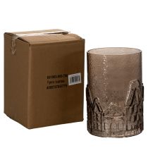Artikel Windlicht Glas Häuser für Tischdekoration 23cm