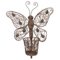 Artikel Windlicht Metall Wanddeko Schmetterling Rost Deko 36,5cm