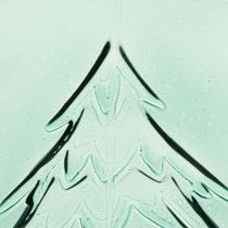 Artikel Windlicht Glas mit Tannen im Relief Weihnachtsdeko 16cm