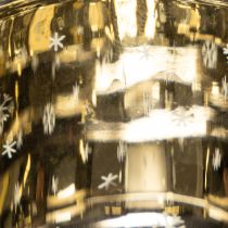 Artikel Windlicht Glas mit Vogel und Schneeflocken Motiv 8cm 2St
