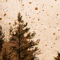 Artikel Windlicht Glas mit Winterwald im Schnee Weihnachtsdeko 20cm