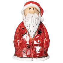 Artikel Nikolaus Dekofigur als Teelichthalter mit Sternen Tischdekoration 15cm