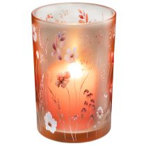 Artikel Teelichthalter Glasdekoration Blütenmotiv für gemütliche Wohnmomente 18cm