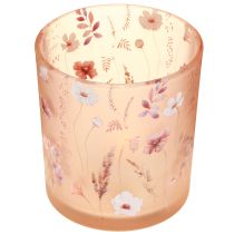 Artikel Elegantes Windlicht mit zartem Blütendesign für harmonische Raumgestaltung 8cm 4St