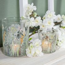 Artikel Deko Windlicht Glasmotiv Schmetterlingswiese für stilvolle Wohnakzente 18cm 2St