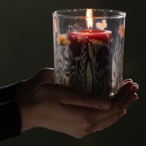 Artikel Deko Windlicht Glasmotiv Schmetterlingswiese für stilvolle Wohnakzente 18cm 2St