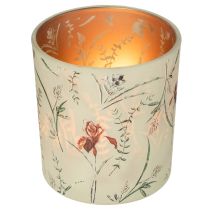 Artikel Deko Windlicht Glasmotiv Floraldekor für stimmungsvolle Wohnakzente 8cm 4St.