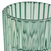 Artikel Windlicht Glas Geriffelt Teelichthalter Ø5,5cm H6cm 4St