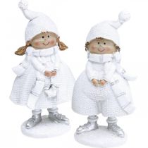 Artikel Winterkinder Figuren Weihnachten Winterdeko H17cm 2er-Set