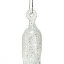 Artikel Winterdeko Eiszapfen zum Hängen Klar Silber 28cm 3St