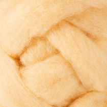 Artikel Wolllunte Wollband Creme Orange 10m Wolle für Kränze & Gestecke