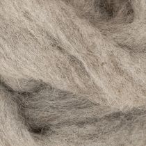 Artikel Wolllunte Dekowolle Grau-Natur 2m Filzwolle für Bastelarbeiten & Floristik