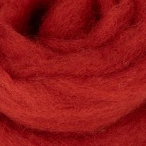 Artikel Wolllunte Dekowolle Rot 2m Filzwolle für Floristik Deko Basteln