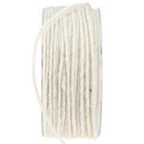 Artikel Wollschnur Weiß 3mm 100m