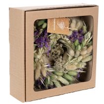 Artikel Trockenblumenkranz Frühling und Sommer Tisch und Wohnungstür für besondere Anlässe mit farbigen Akzenten 26cm