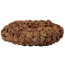 Artikel Zapfenschale rund als Pflanzgefäß 38cm Zapfentopf rund Naturbraun aus Tannenzapfen 38cm 14cm