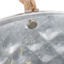 Artikel Zinkschale oval 23cm x 12cm H10,5cm