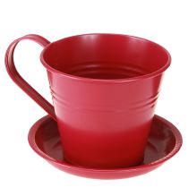 Artikel Tasse zum Bepflanzen mit Untersetzer für kreative Gärten 11cm 6St