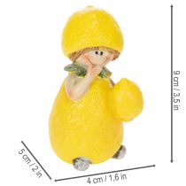 Artikel Zitronenkind Figuren Süße Tischdeko für Sommer im Vintage Stil Wohnräume und Balkon 9cm 3St