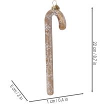 Artikel Zuckerstange-Glasornament nostalgische Weihnachtsbaum-Deko 22cm