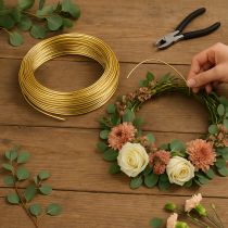 Artikel Aluminiumdraht Gold 2mm 60m 500g Biegedraht Deko Schmuck