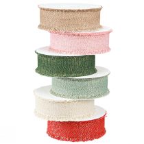 Artikel Fransenband Zierband Dekoband Glitter Farbig 40mm 15m